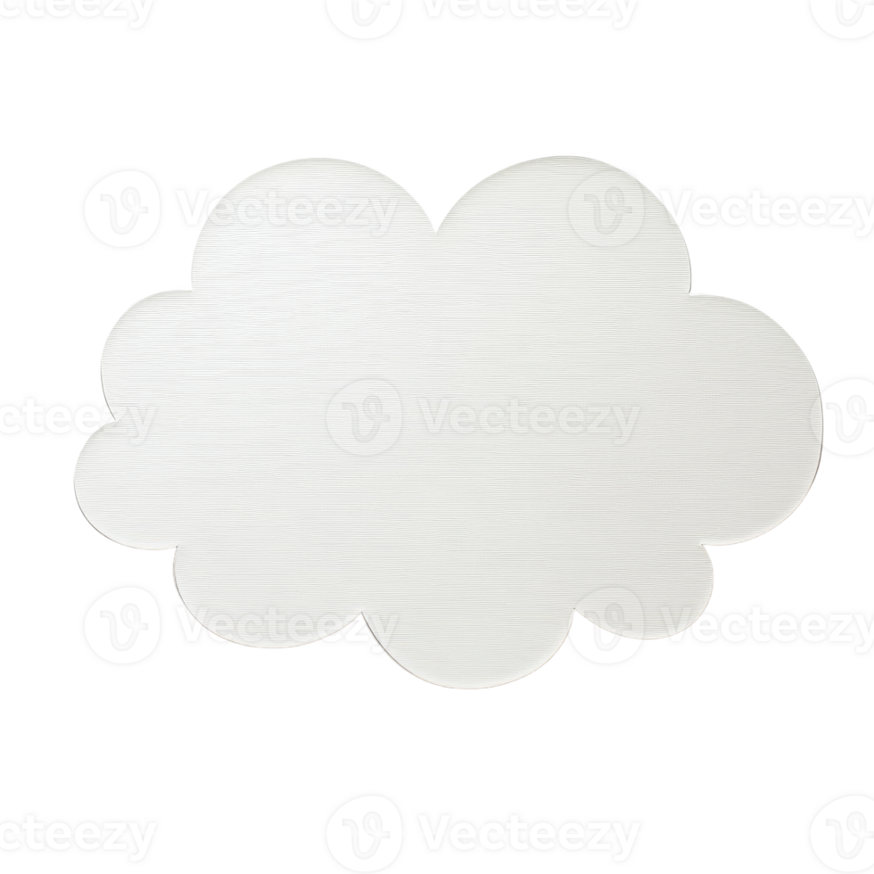 Cloud shape with a transparent background for design use png