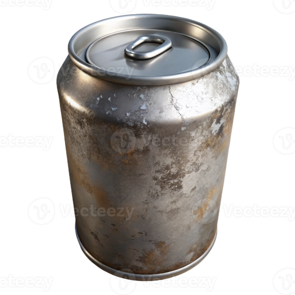 elegant vintage Metal Can Aluminum Isolated high resolution png