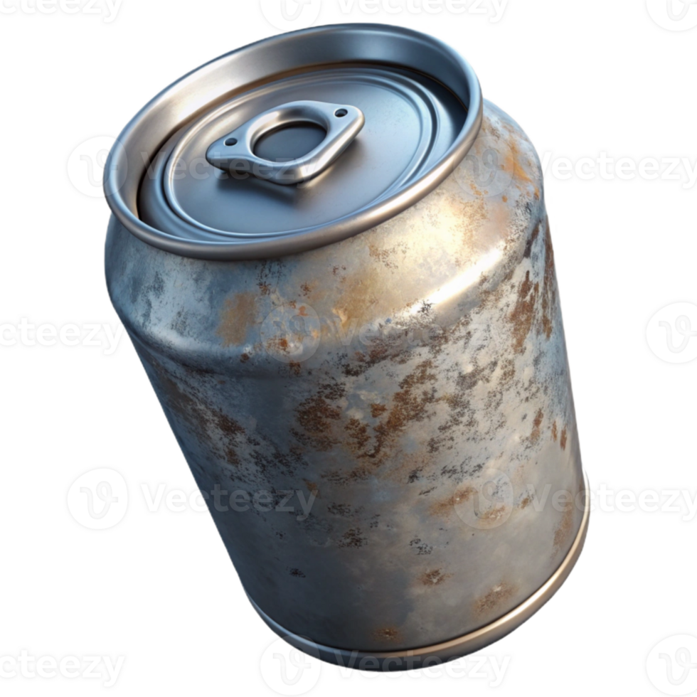 serene creative Metal Can Aluminum Isolated authentic png