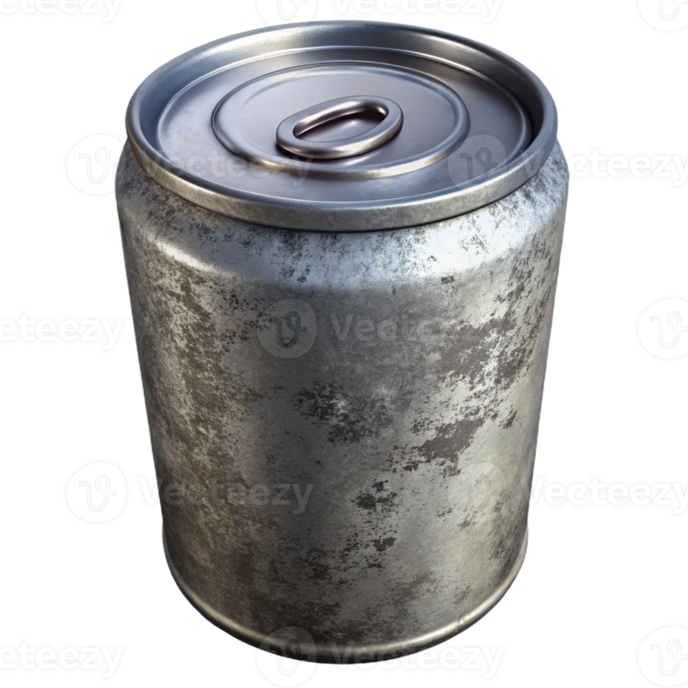 serene artistic Metal Can Aluminum Isolated premium png