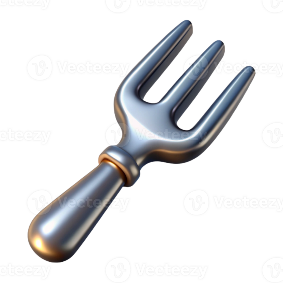 dramatic abstract Metal Fork Tines Visible Cutout authentic png