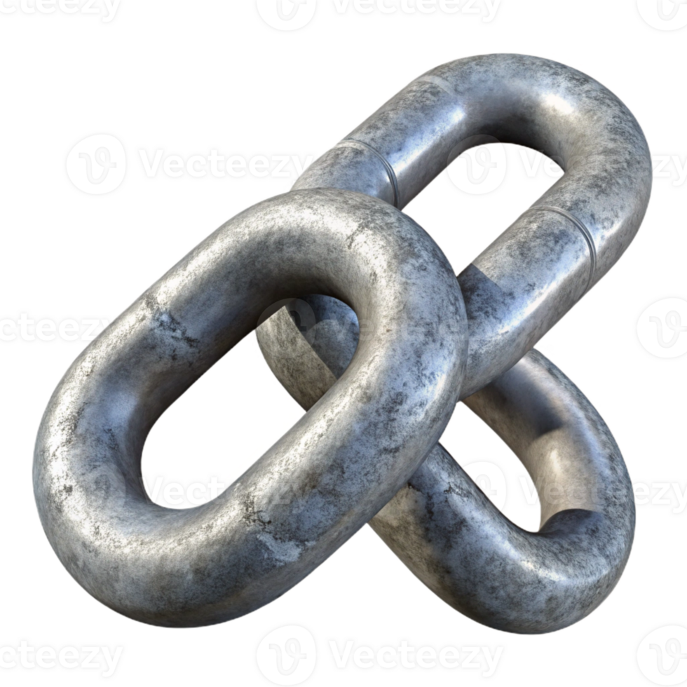 elegant traditional Metal Chain Links Close Up Cutout Element high resolution png