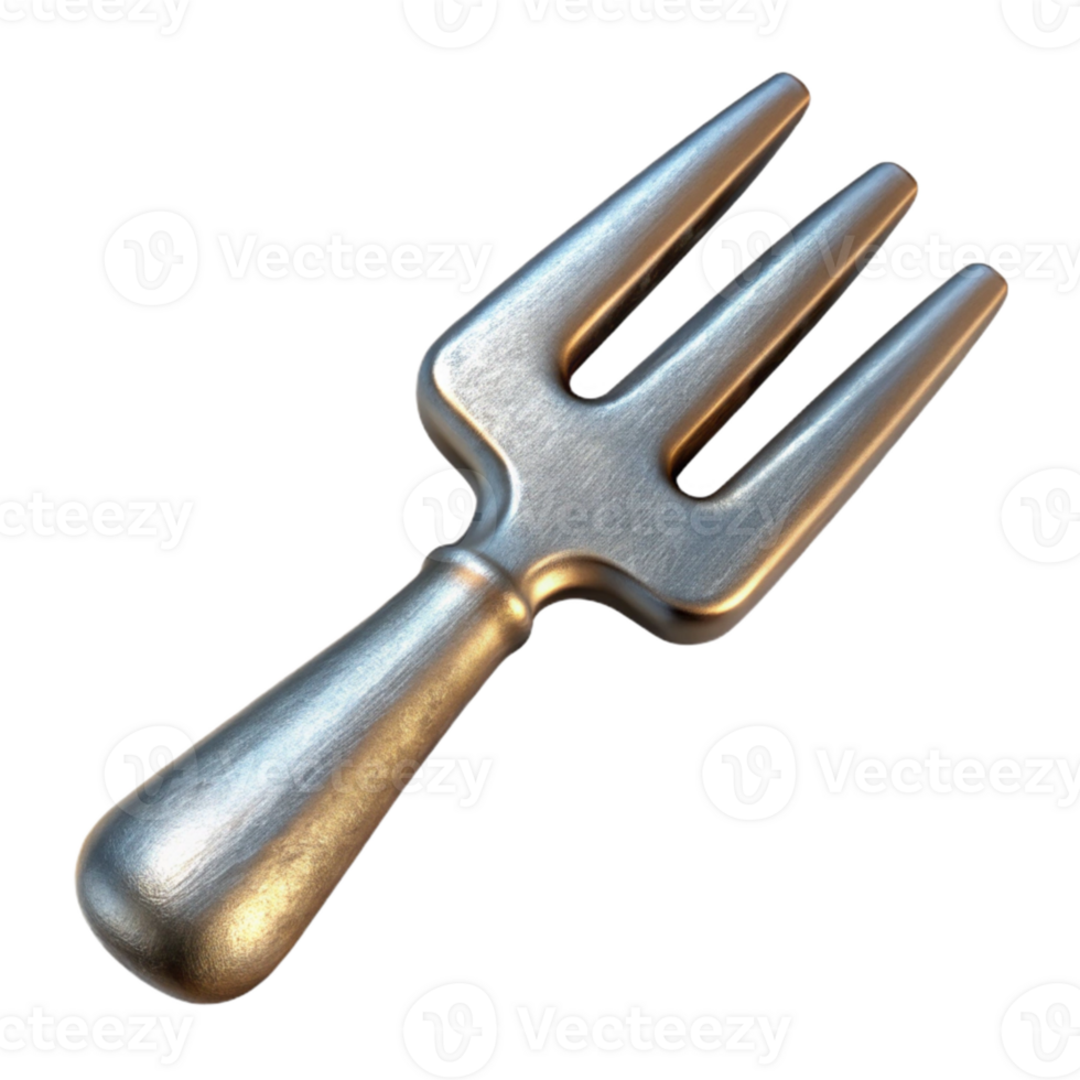 dramatic contemporary Metal Fork Utensil Isolated Cutout authentic png