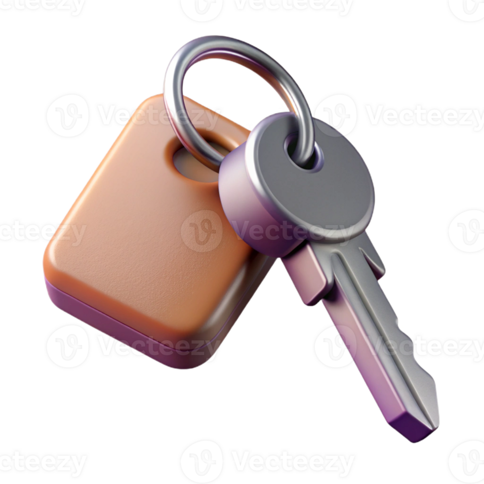 serene traditional Metal Key Ring Levitating with Keys Transparent professional png