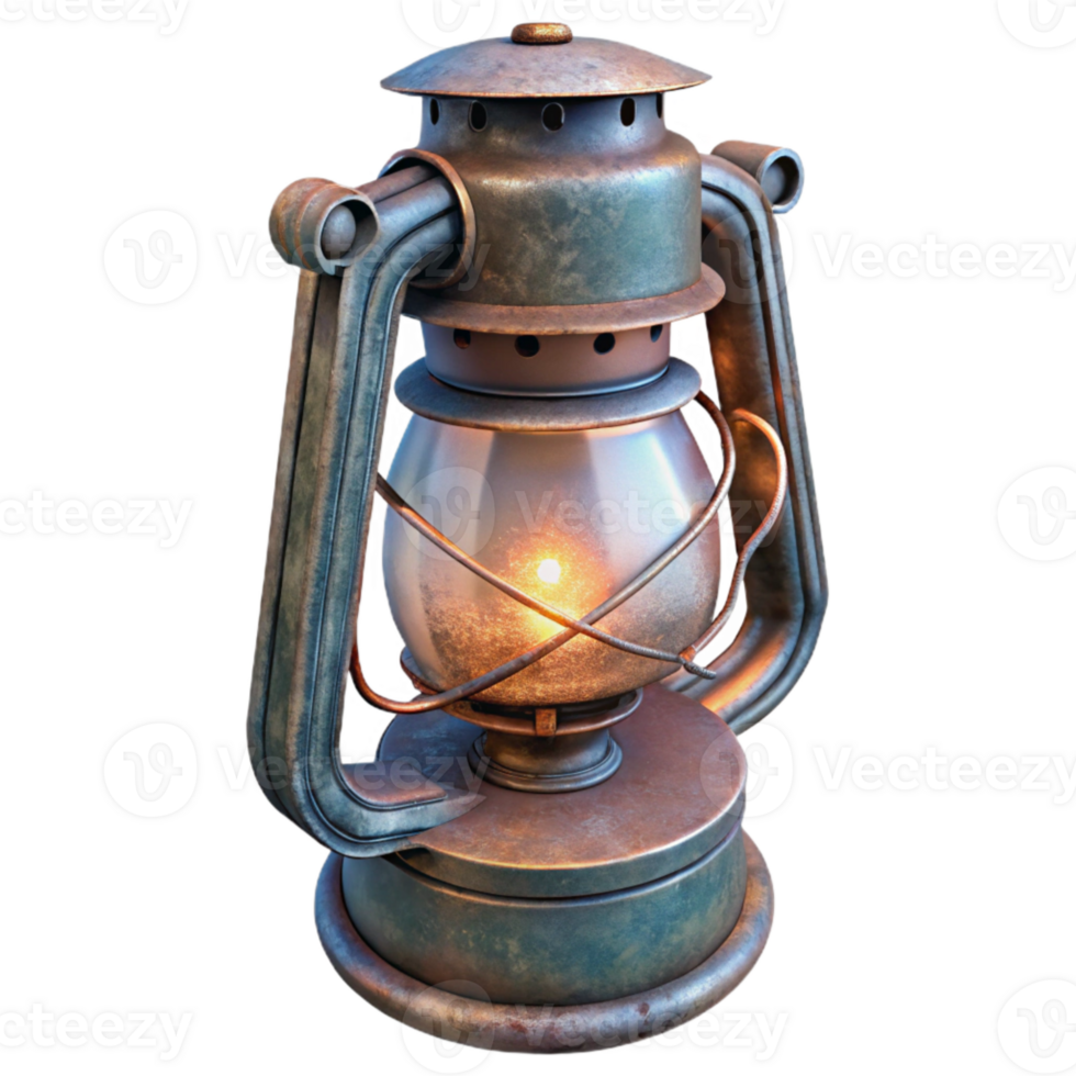 stunning classic Metal Lantern Vintage Style Isolated on Transparent Background professional png