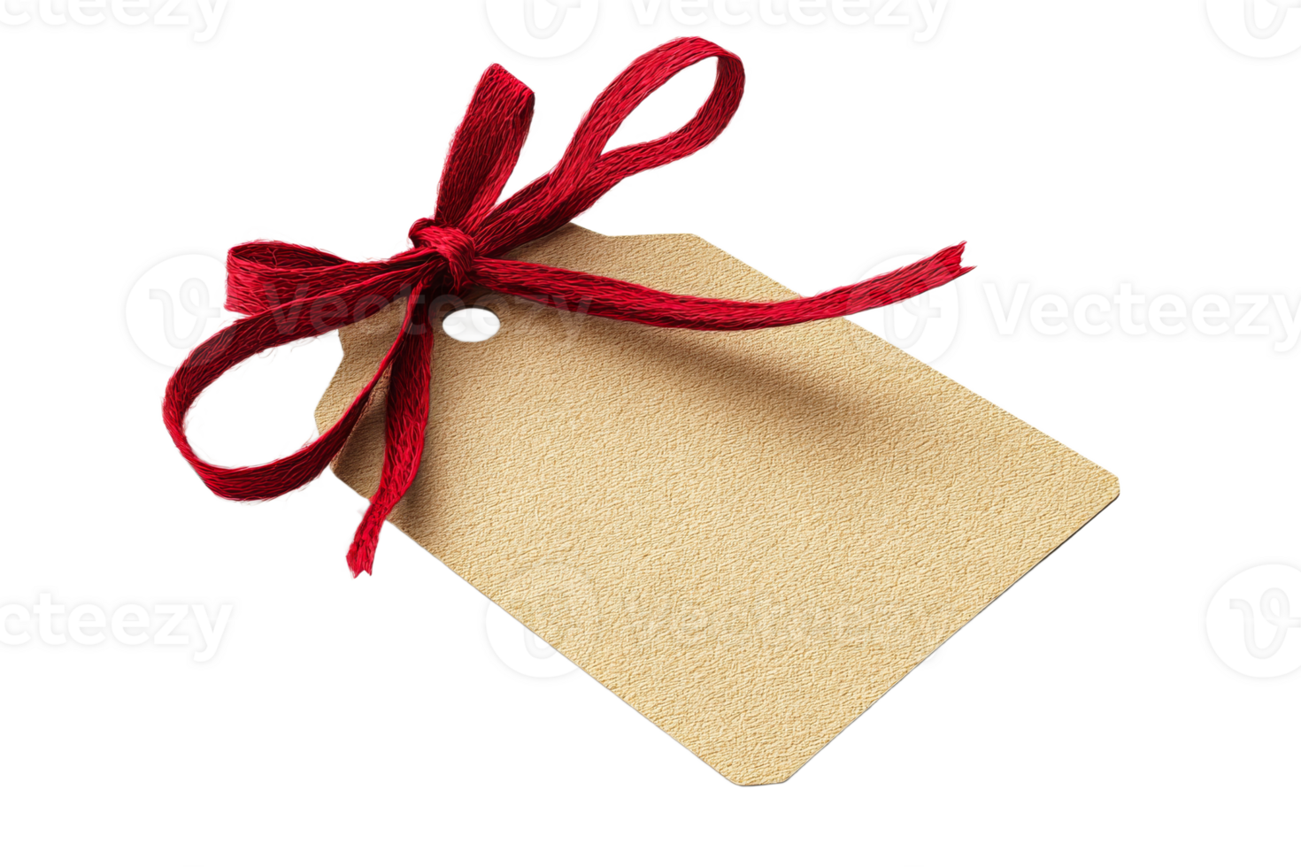 Simple gift tag with red ribbon for various occasions png