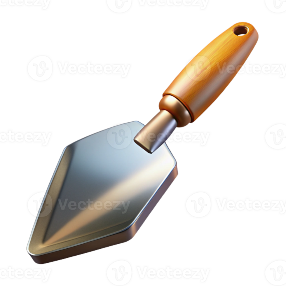 vibrant rustic Metal Spatula Angled View Cutout png