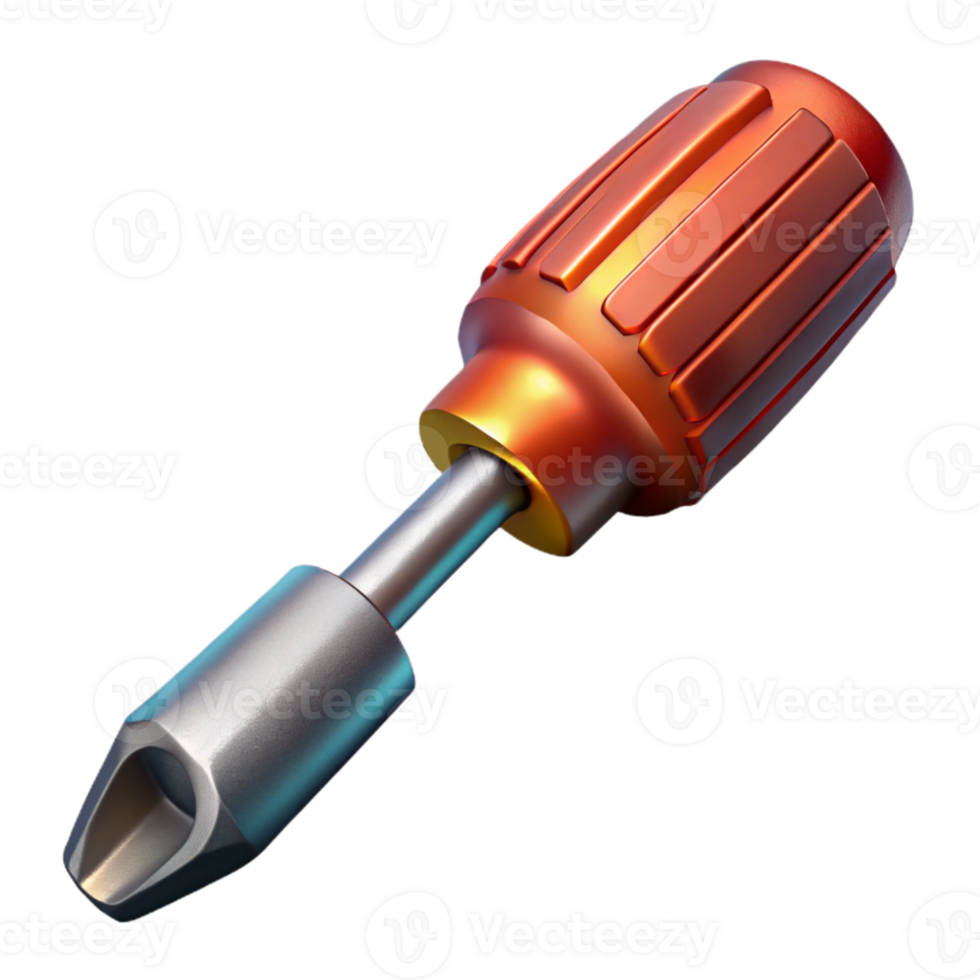 impressive artistic Metal Screwdriver Tool Isolated Cutout premium png
