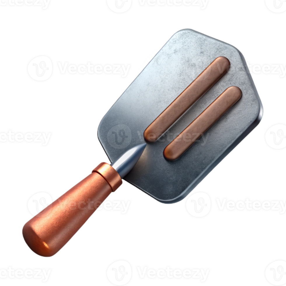 stunning creative Metal Spatula Angled View Cutout high quality png