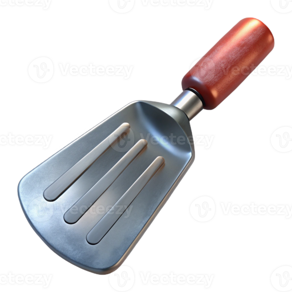 impressive vintage Metal Spatula Angled View Cutout high quality png