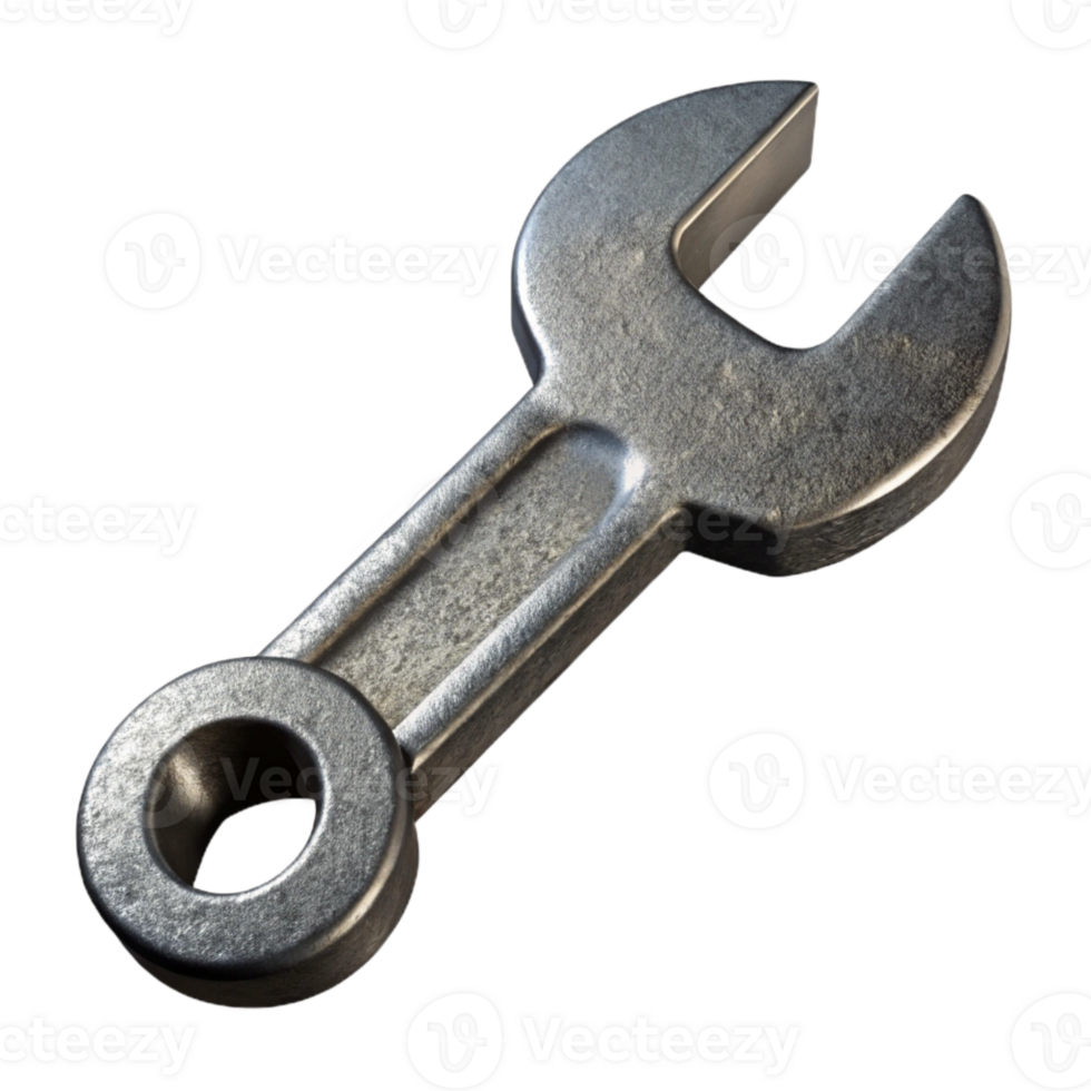 wonderful minimalist Metal Wrench Tool Isolated Cutout Element premium png
