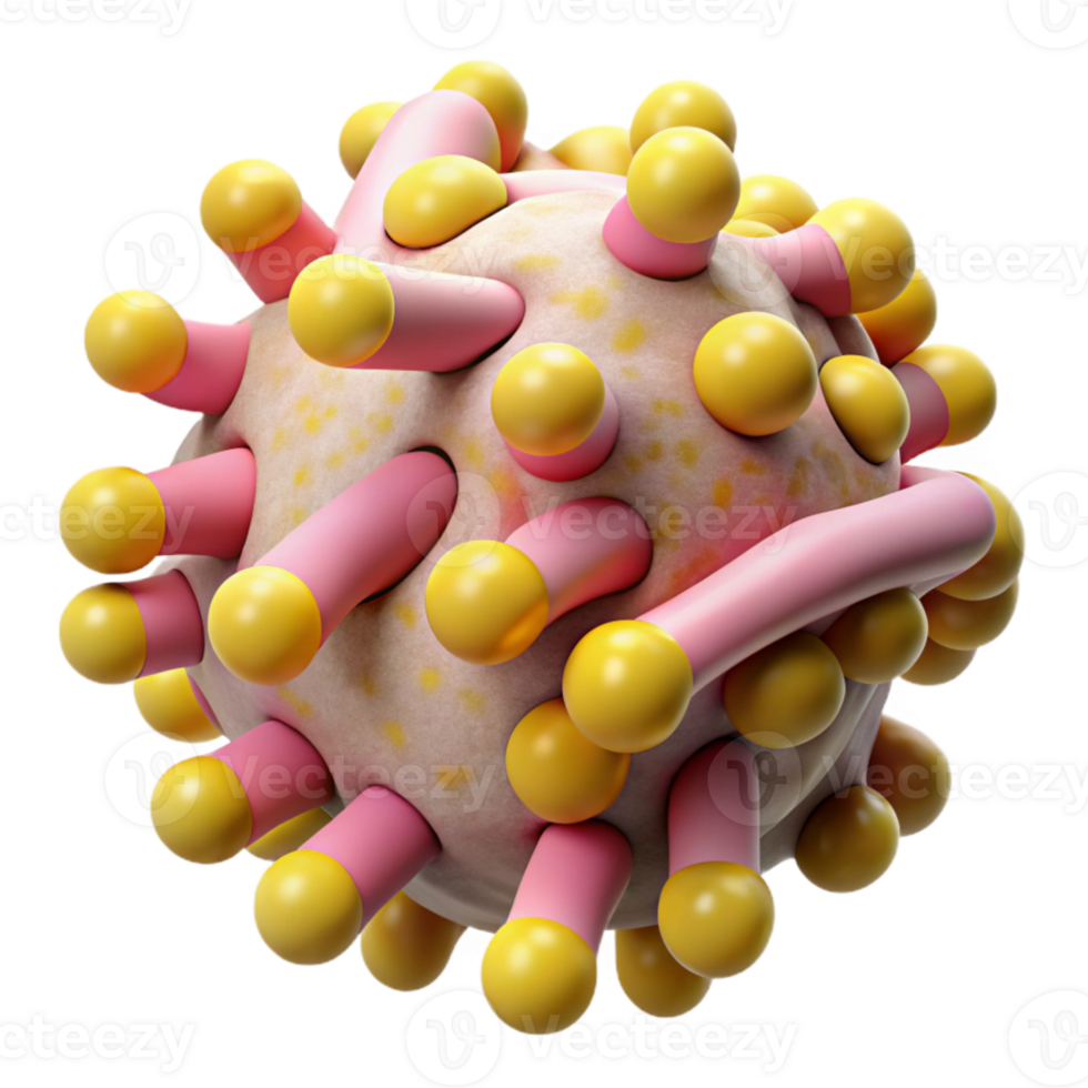 wonderful classic Microbe Colony Design Abstract Lines Yellow and Pink Isolated professional png
