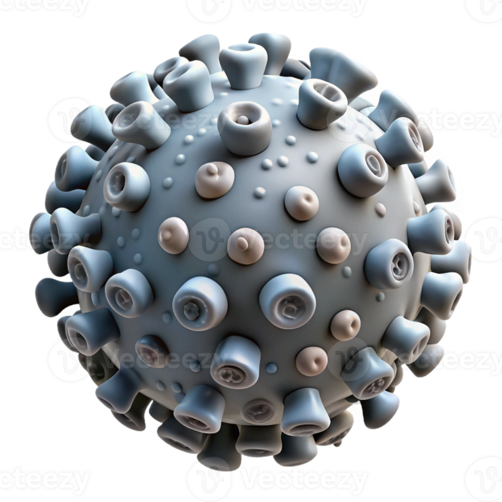vibrant creative Microbe Colony Pattern Detailed View Cutout Element high resolution png