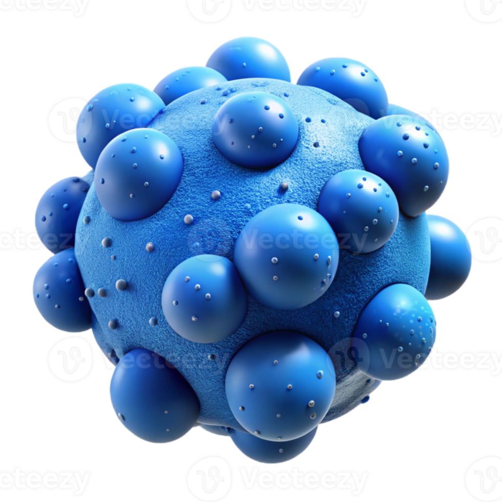 impressive traditional Microbial Colony Blue Specks Transparent Background authentic png