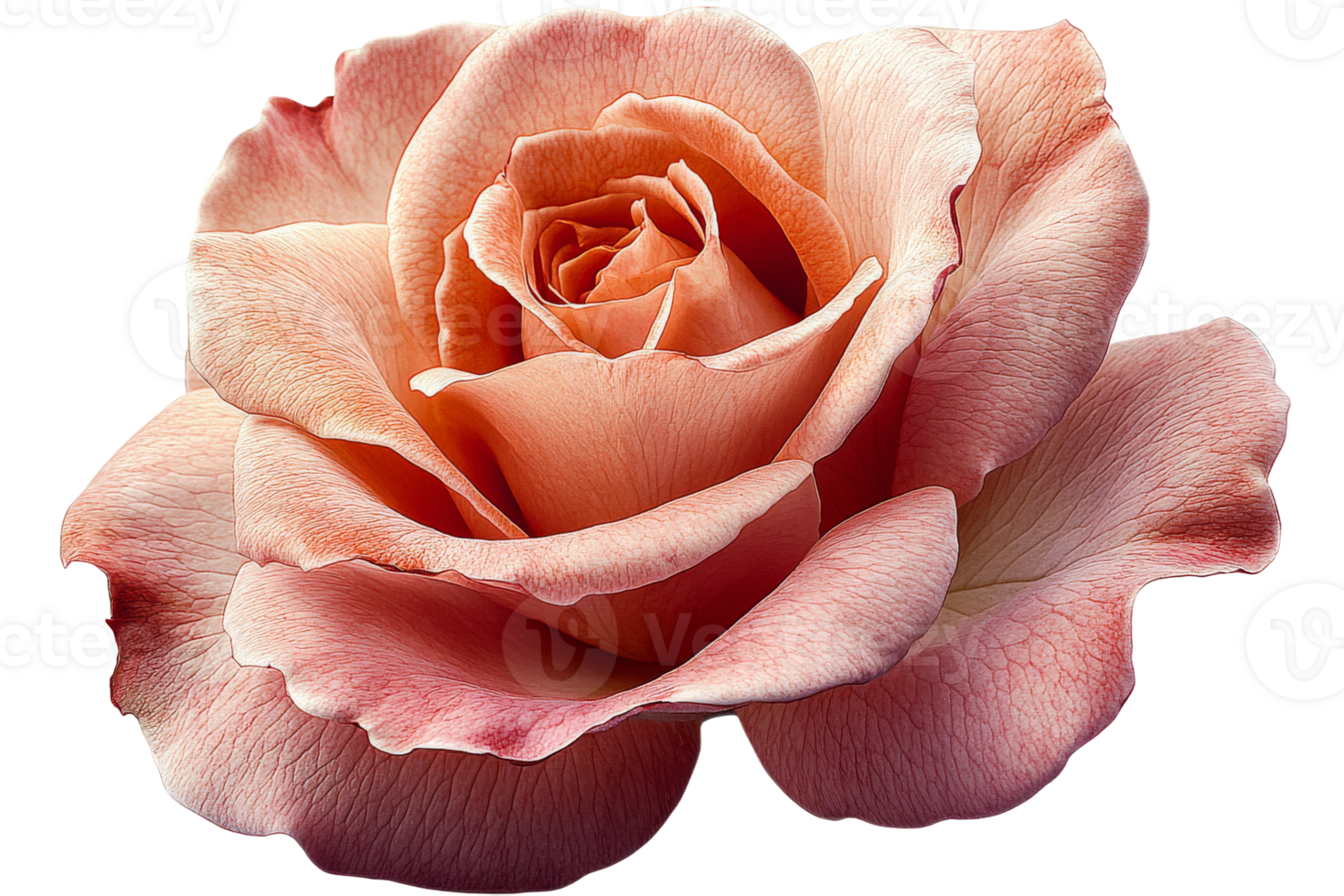 Soft pink rose with delicate petals and subtle hues png