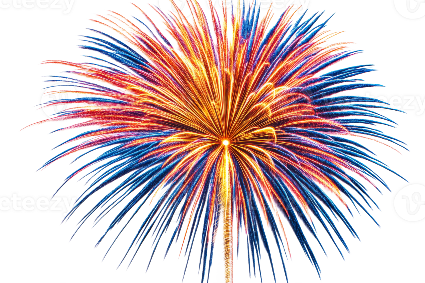 Colorful explosion of light in a vibrant display at night png