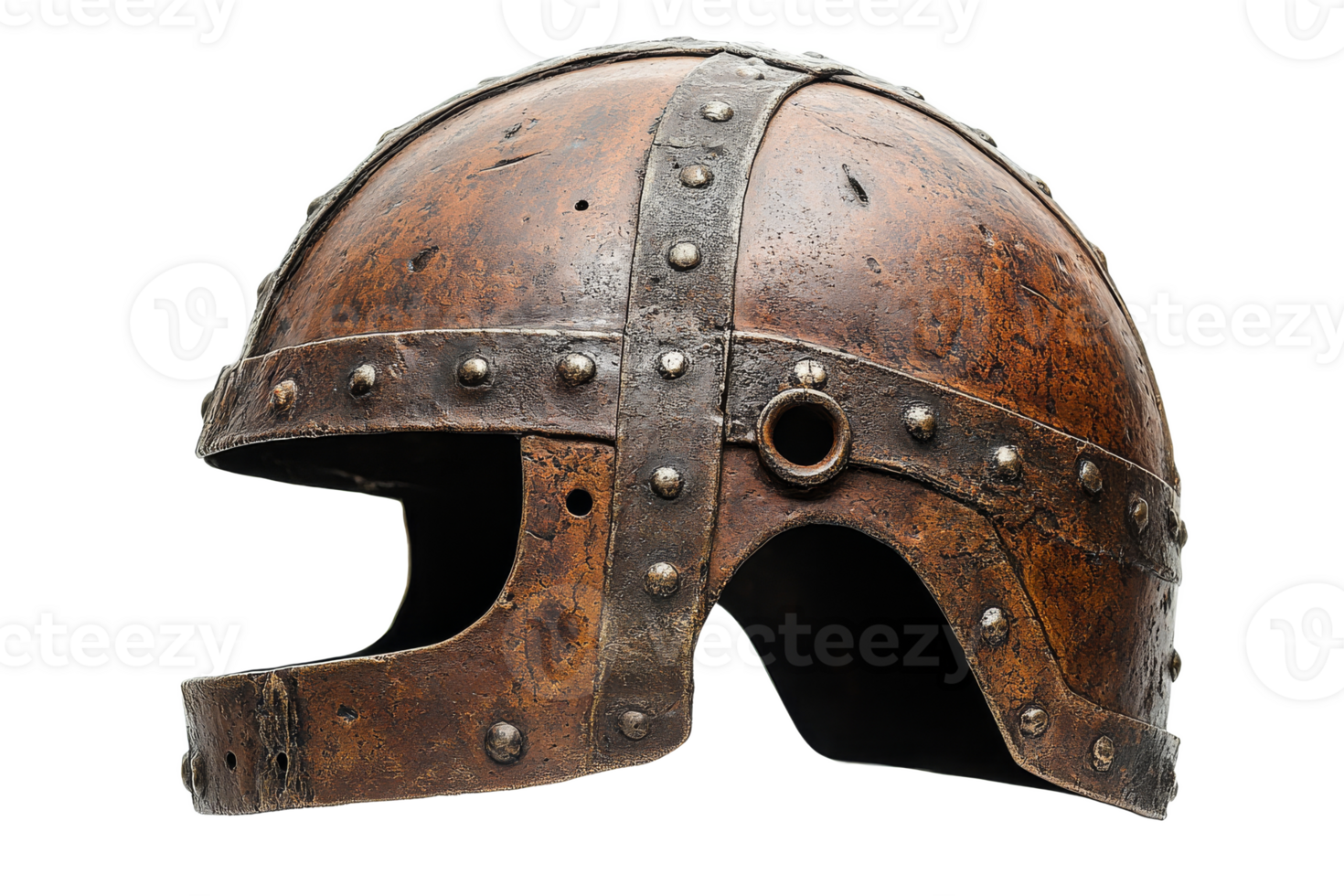 Historical helmet design from the medieval period png