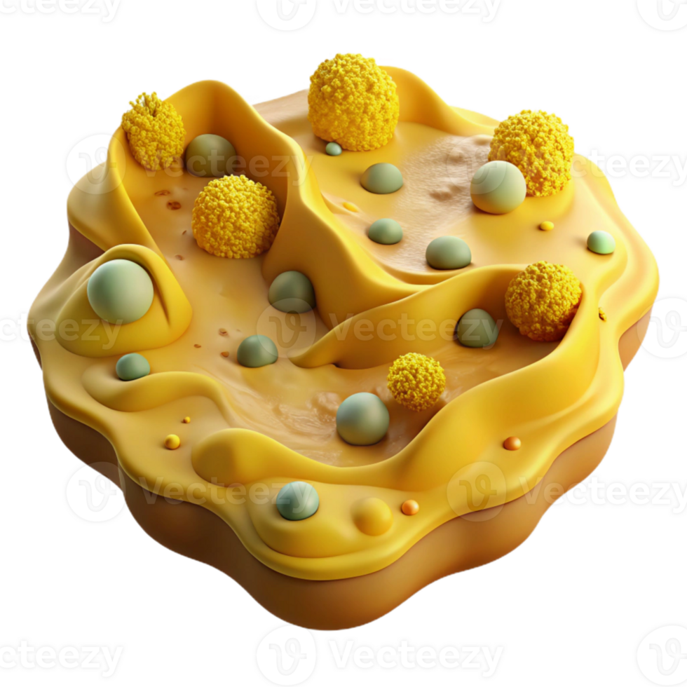 wonderful rustic Microbial Landscape Yellow Topography Transparent professional png