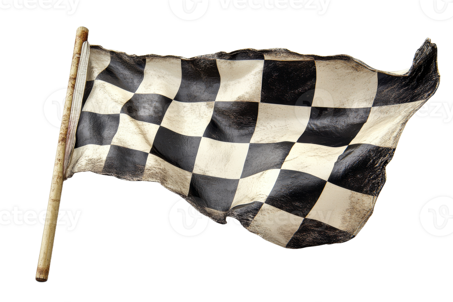 Racing checkered flag waving in the wind png