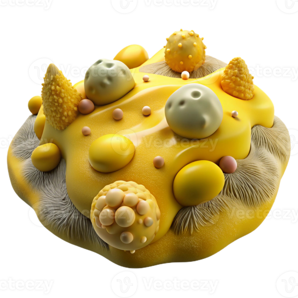 wonderful modern Microbial Landscape Yellow Topography Transparent high resolution png