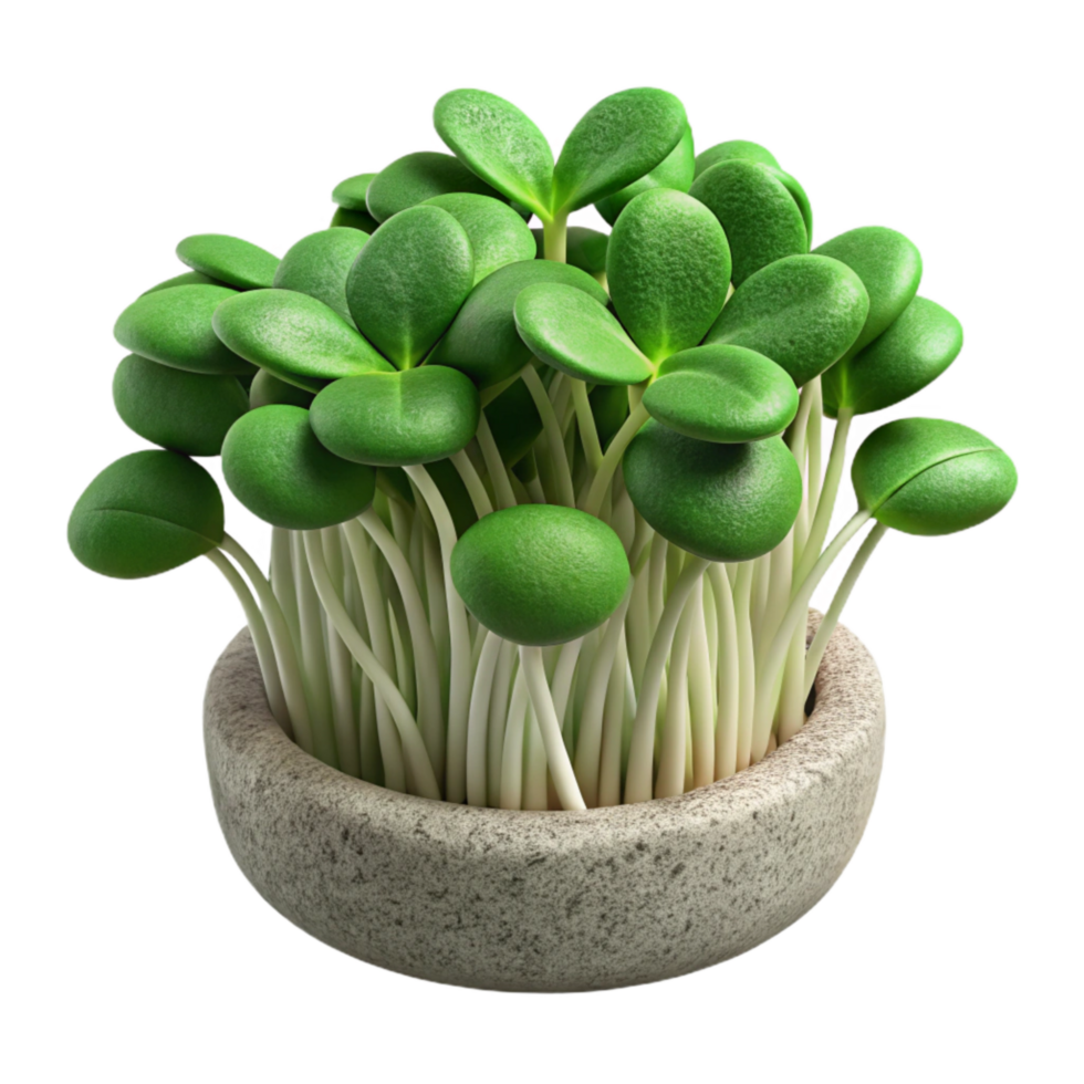 extraordinary artistic Microgreens Close Up Cutout authentic png