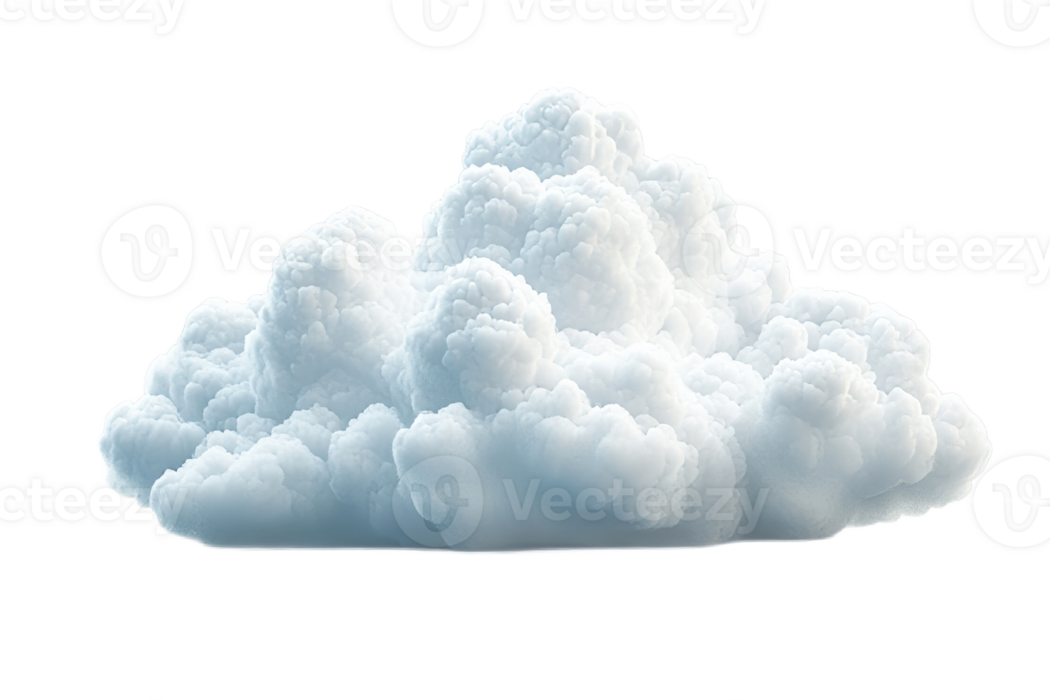 Soft white clouds forming a fluffy formation in the sky png