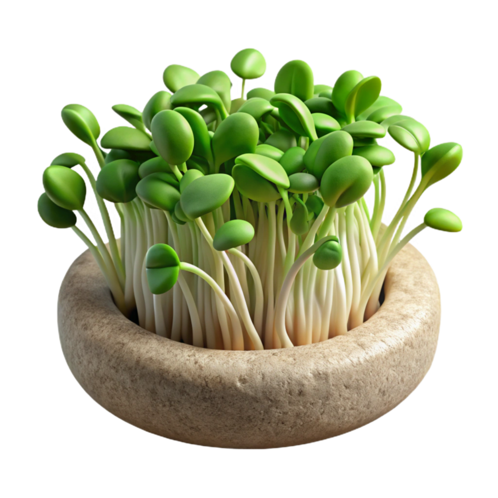 wonderful modern Microgreens Sprouts Cutout Transparent Background high resolution png