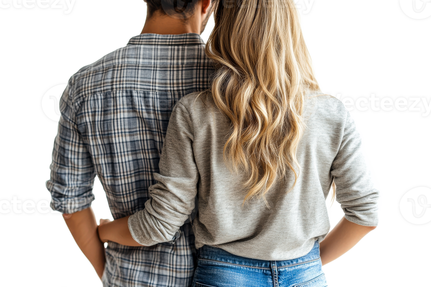 Couple embracing with a warm connection at home png