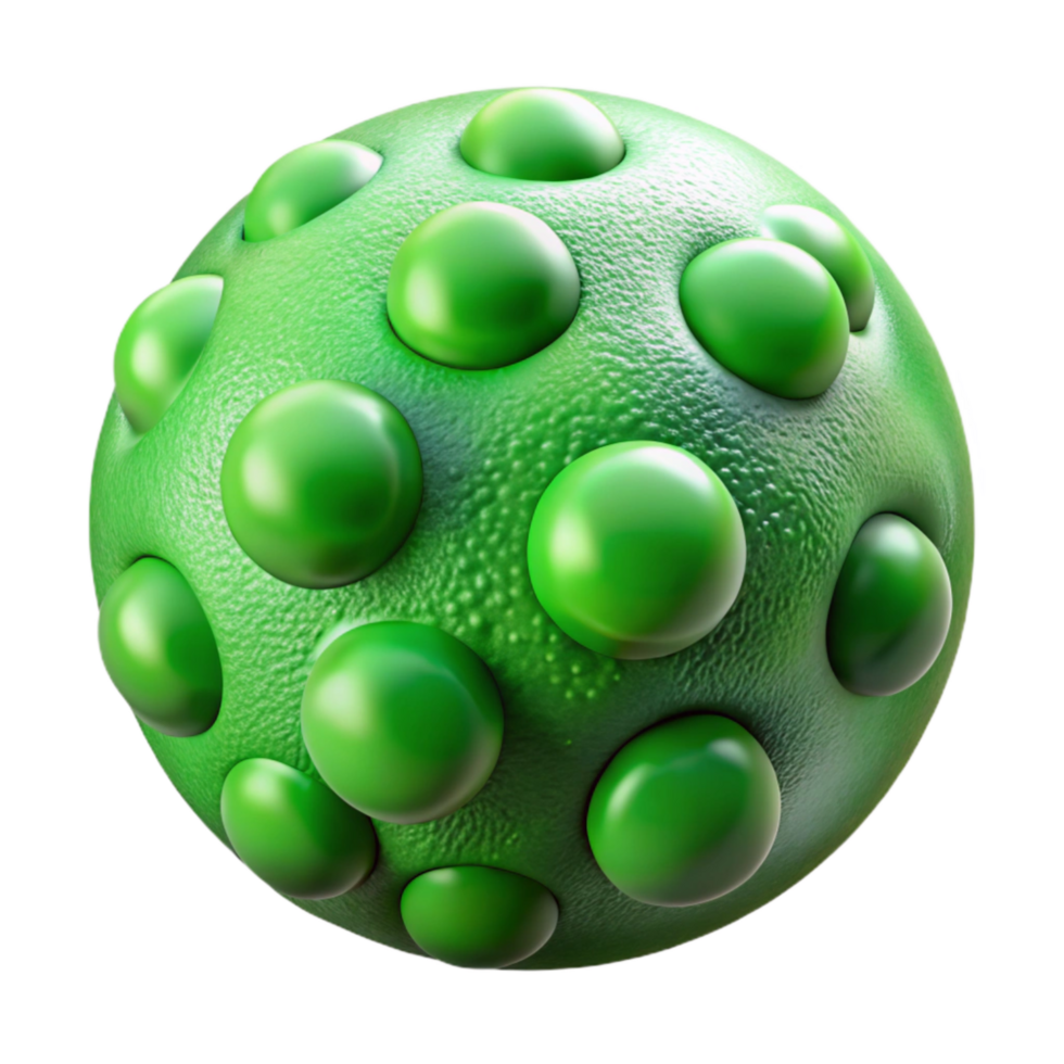dramatic artistic Microorganism Texture Green Circles Transparent Background original png