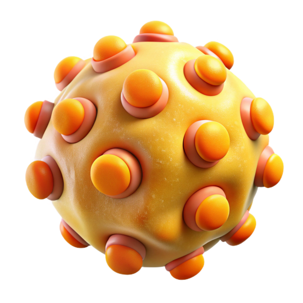 extraordinary creative Microorganism Texture Yellow and Orange Circles Element genuine png