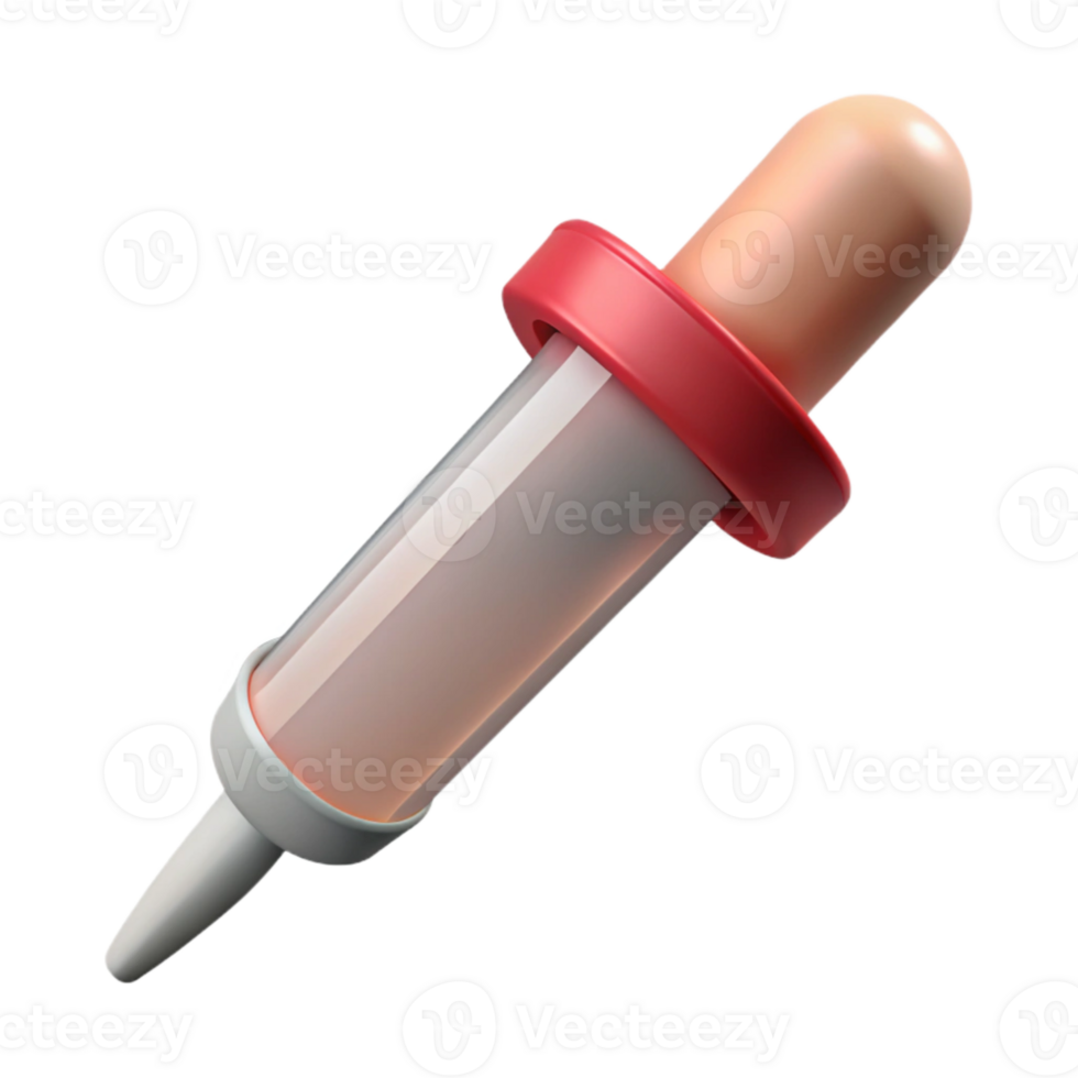 impressive abstract Micropipette Side View Cutout on Transparent Background detailed png