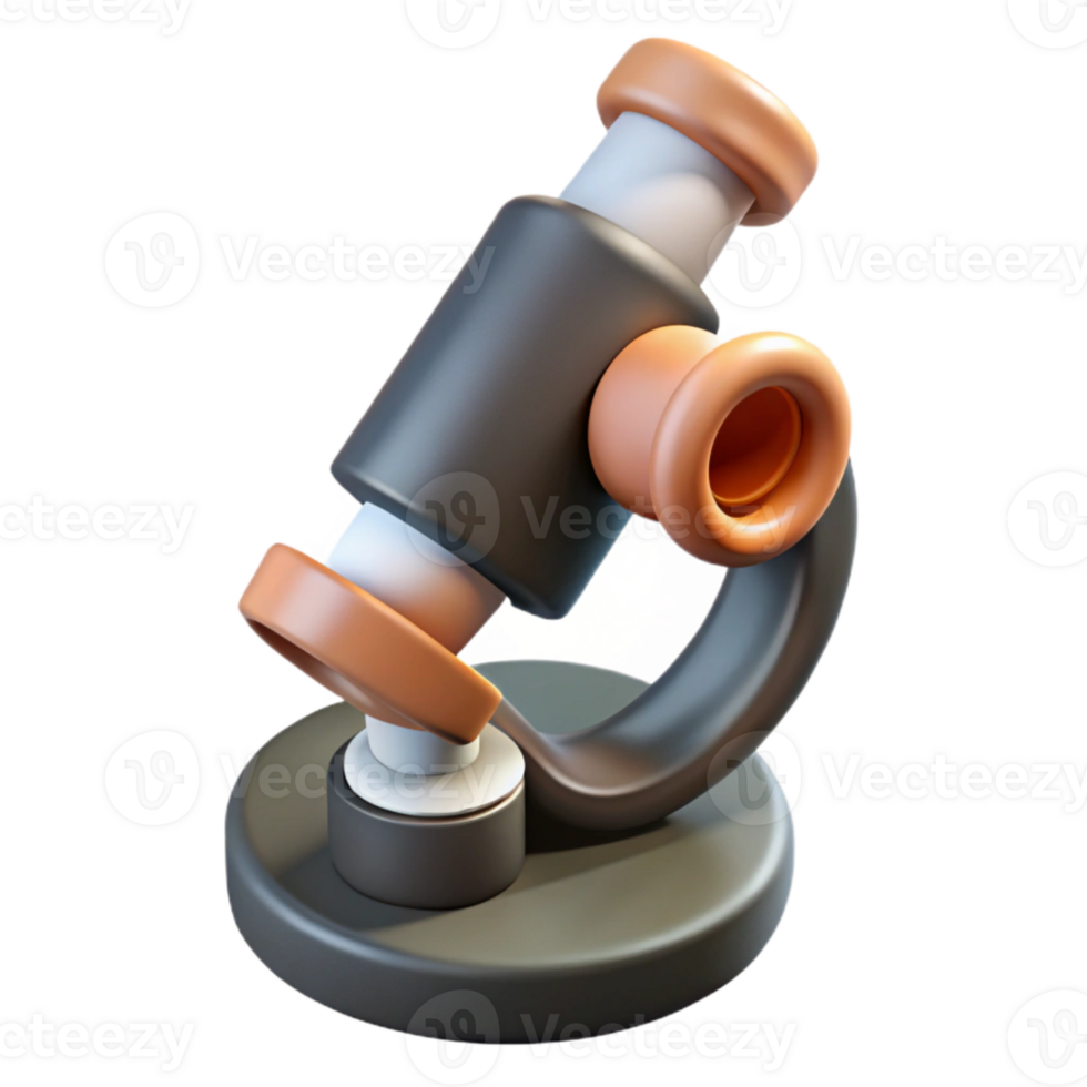 vibrant classic Microscope Eyepiece Top View Isolated on Transparent Background authentic png