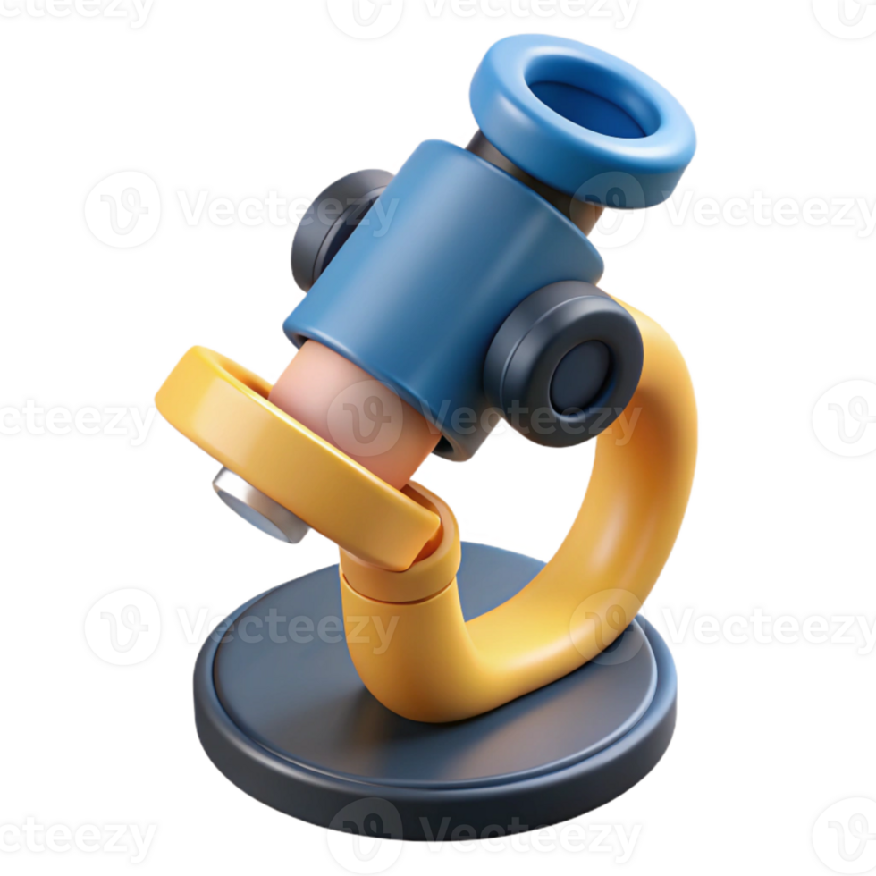 dramatic classic Microscope Eyepiece Top View Isolated on Transparent Background authentic png
