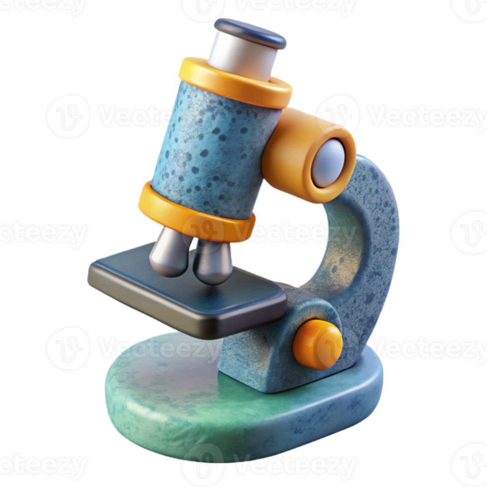 impressive contemporary Microscope for Biology Education Isolated professional png
