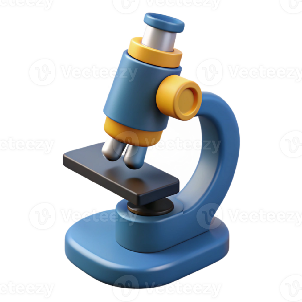 extraordinary vintage Microscope Side View Isolated Element genuine png