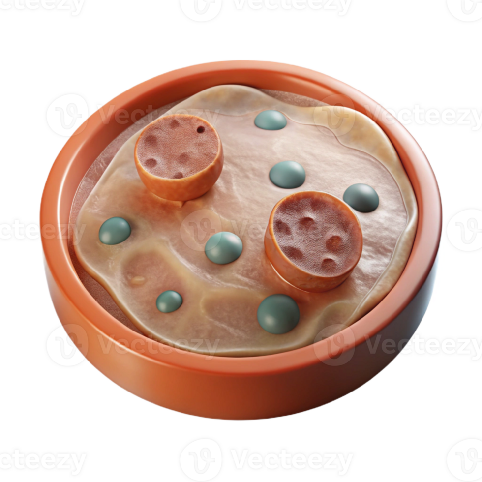 serene abstract Microscope Slide with Mold Sample Isolated detailed png