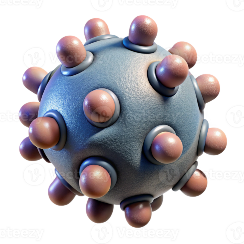 beautiful contemporary Microscopic Nanobot Cluster Side View Isolated Element professional png