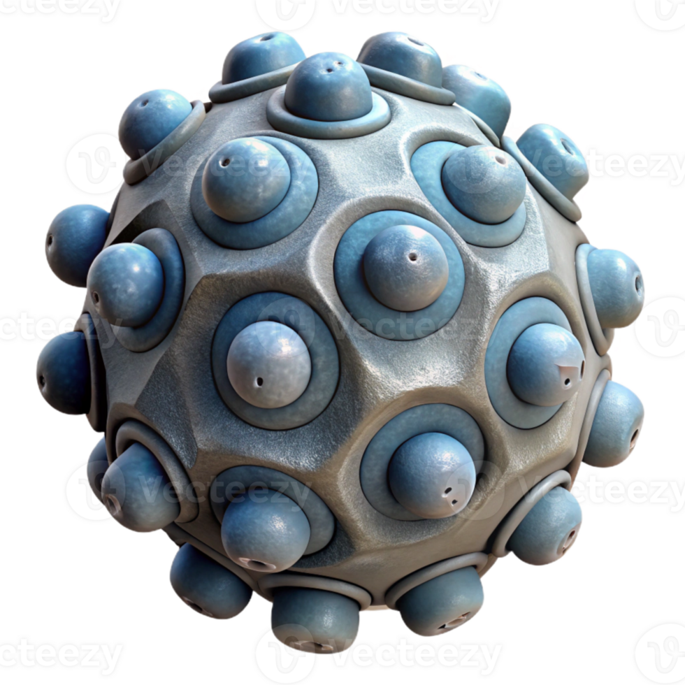 extraordinary abstract Microscopic Nanobot Cluster Side View Isolated Element professional png
