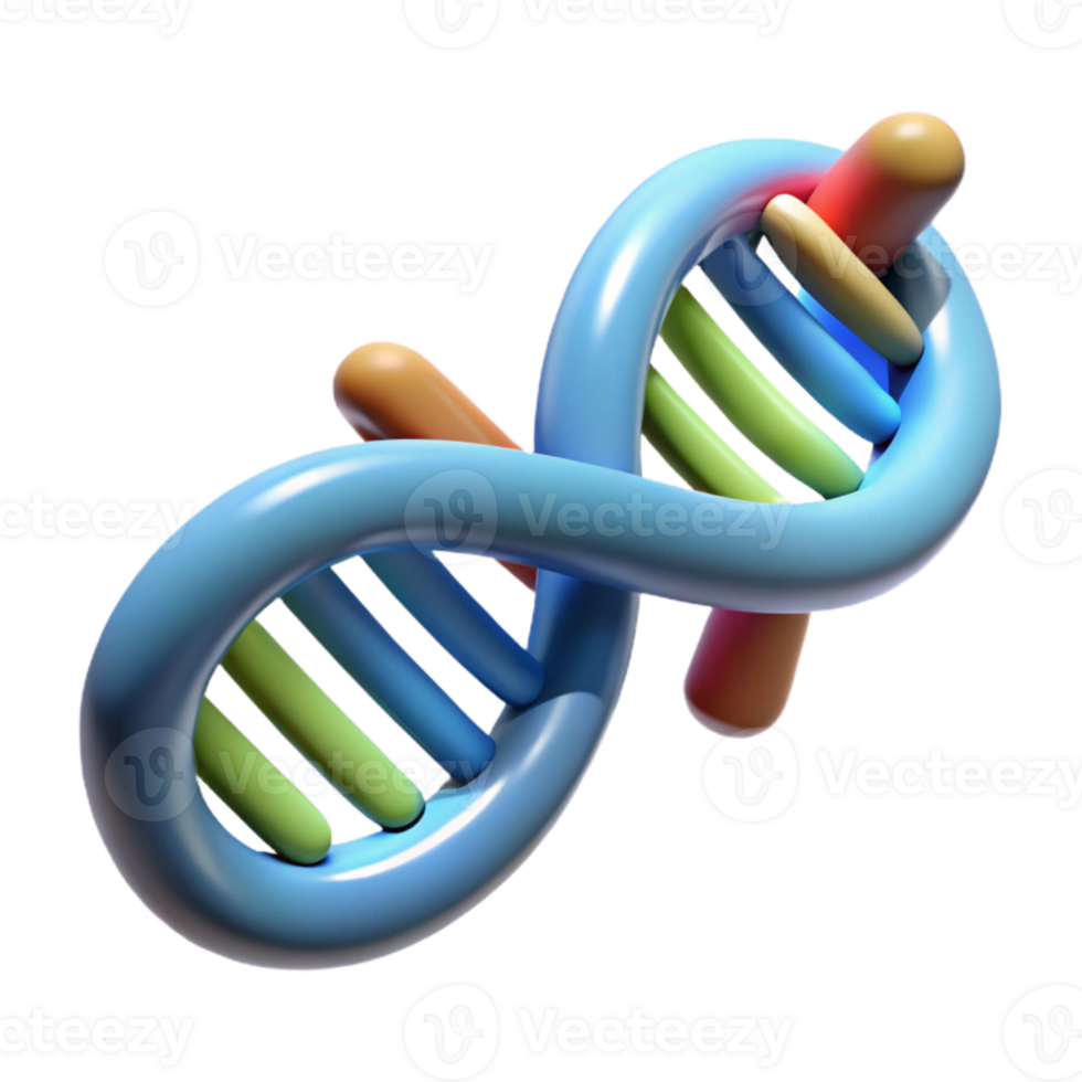 beautiful abstract Microscopic View of Dna for Data Storage Isolated original png