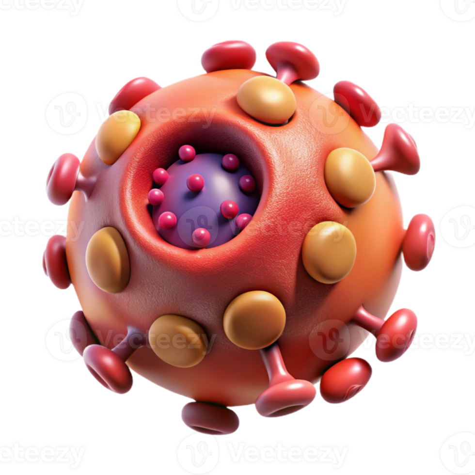 stunning abstract Microscopic View of Nanobots on Blood Cell Cutout png