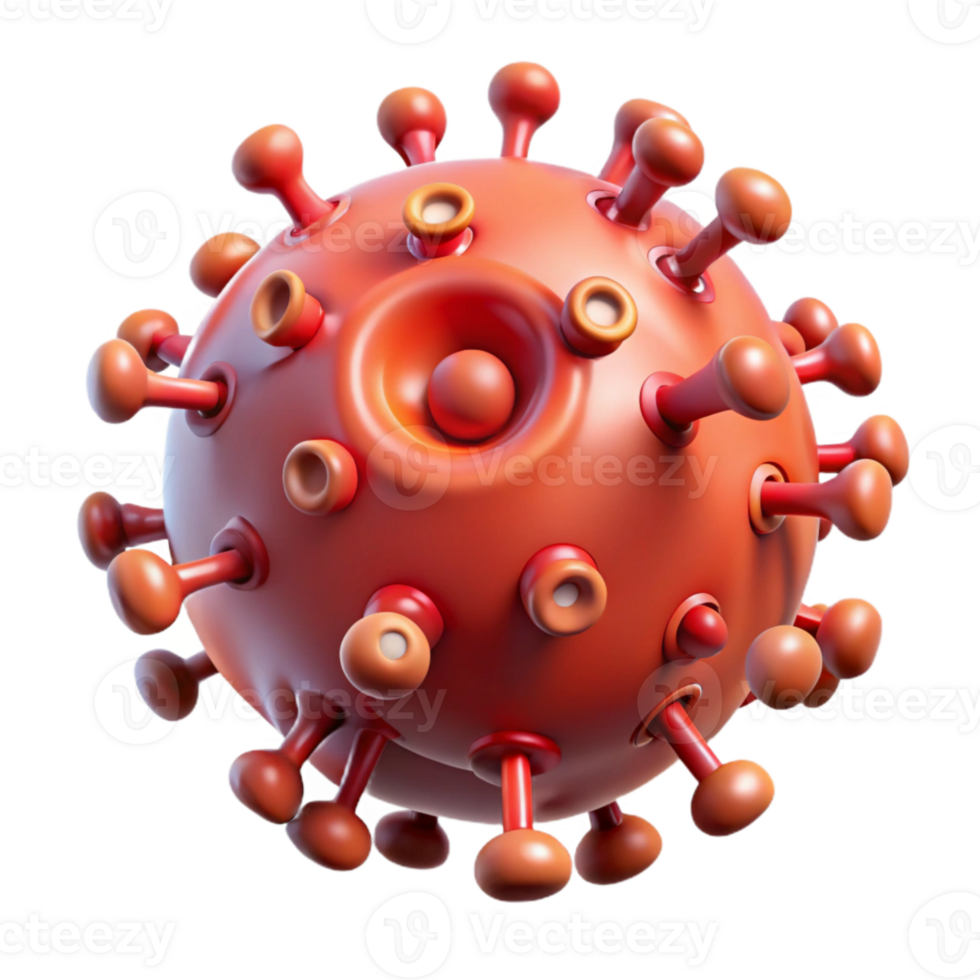 elegant modern Microscopic View of Nanobots on Blood Cell Cutout high resolution png