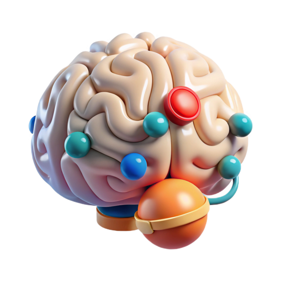 vibrant modern Mind Downloading From Neural Network Transparent Background png
