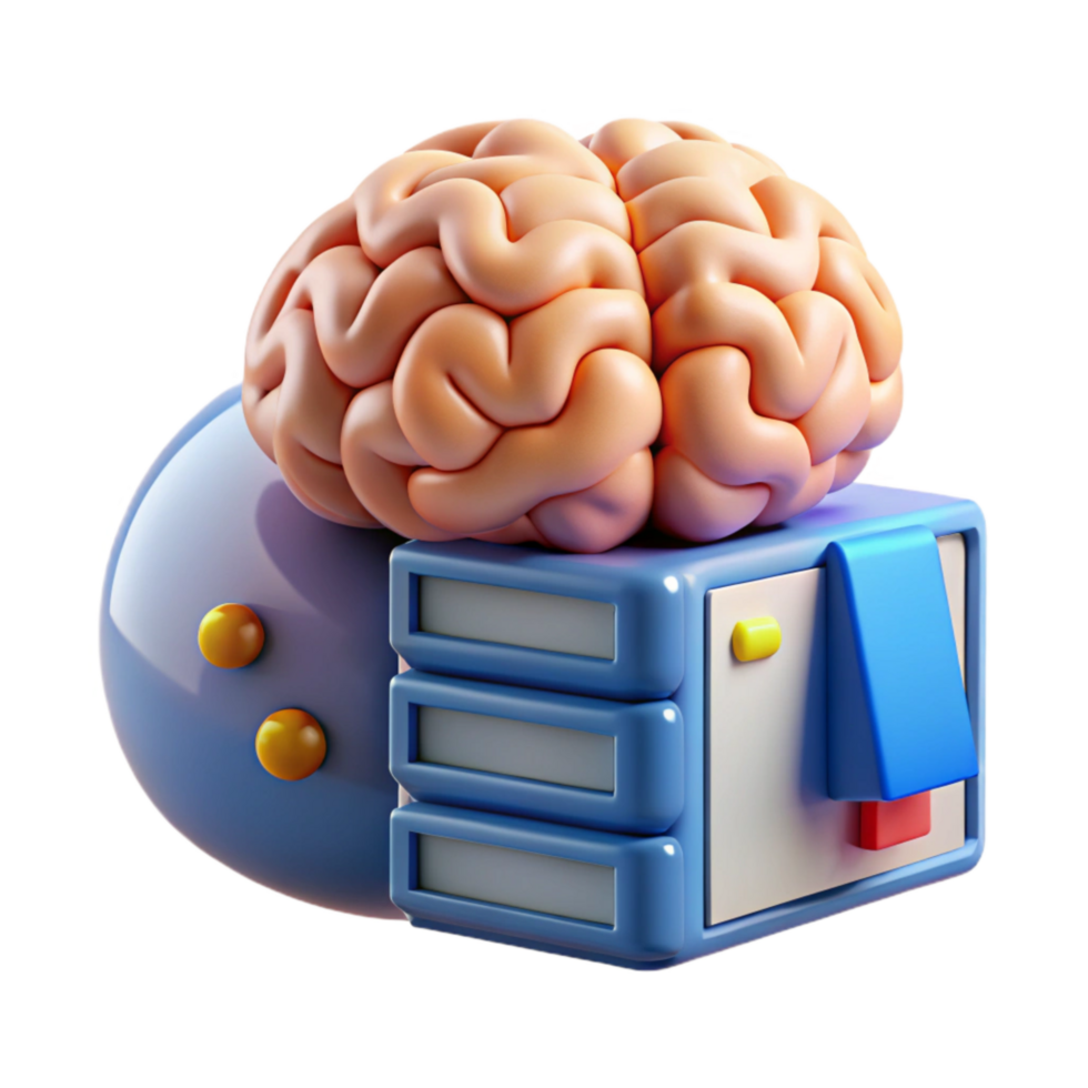 serene traditional Mind Downloading From Supercomputer Transparent Background original png