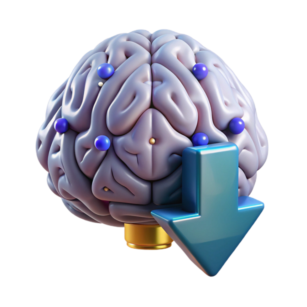vibrant artistic Mind Downloading From Quantum Computer Transparent Background genuine png