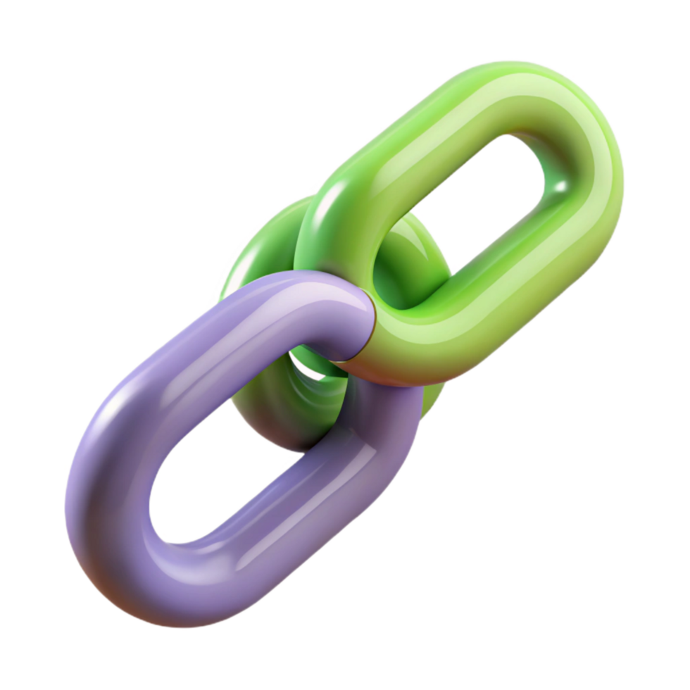 vibrant artistic Mind Link Visual Chain Links Cutout premium png