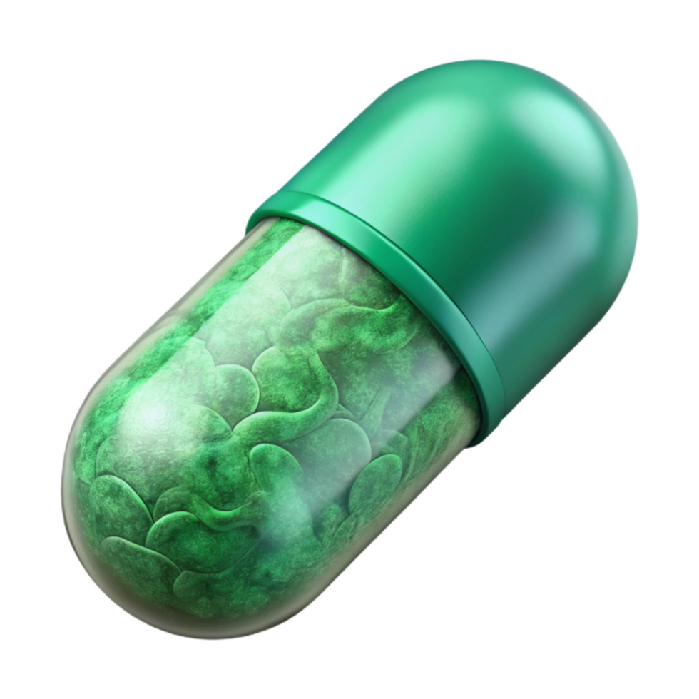 serene rustic Mind Preservation Data Green Capsule Isolated png
