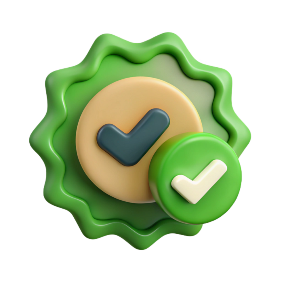 elegant classic Mind Upload Complete Green Checkmark Isolated professional png