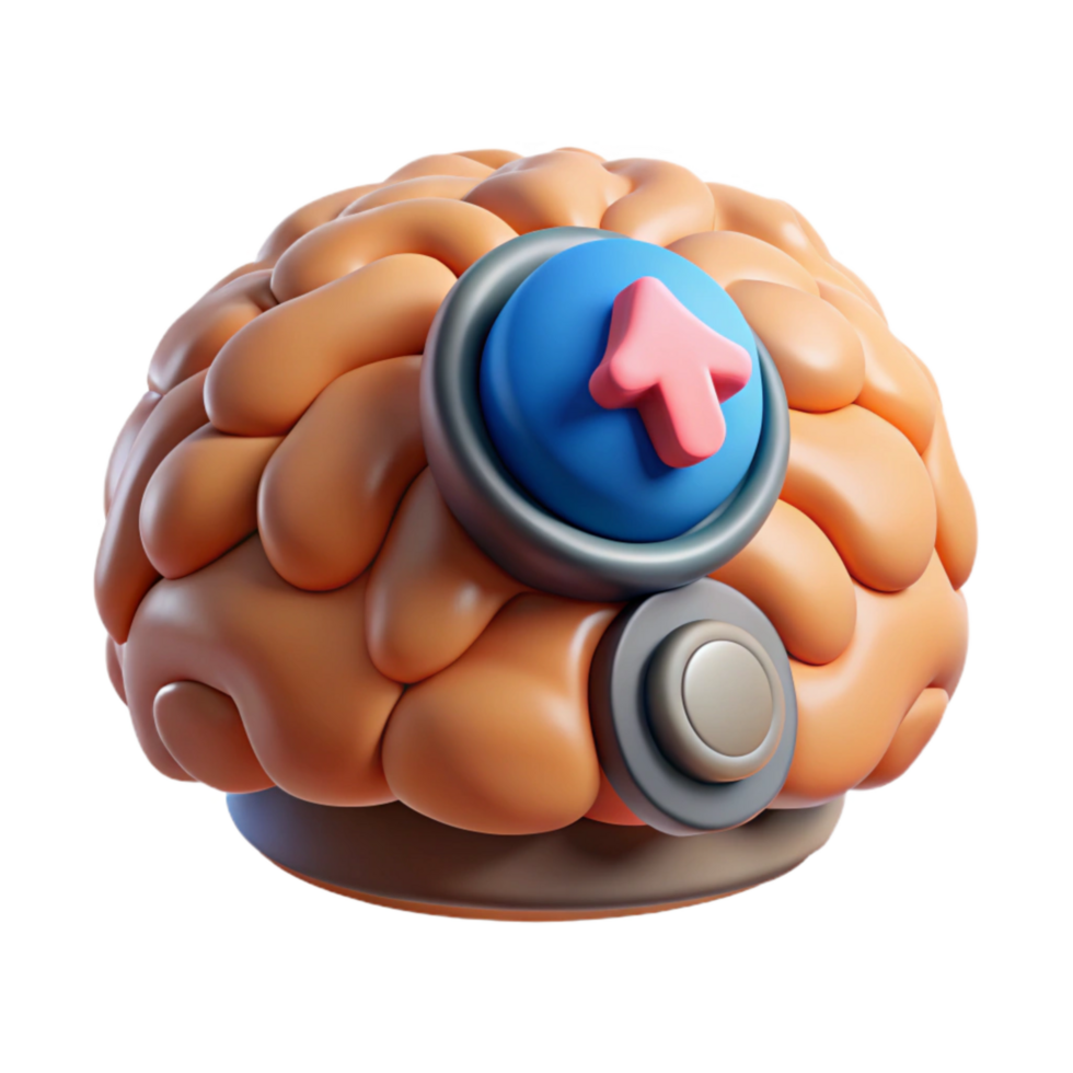 dramatic traditional Mind Upload Interface with Progress Indicator Transparent Background professional png