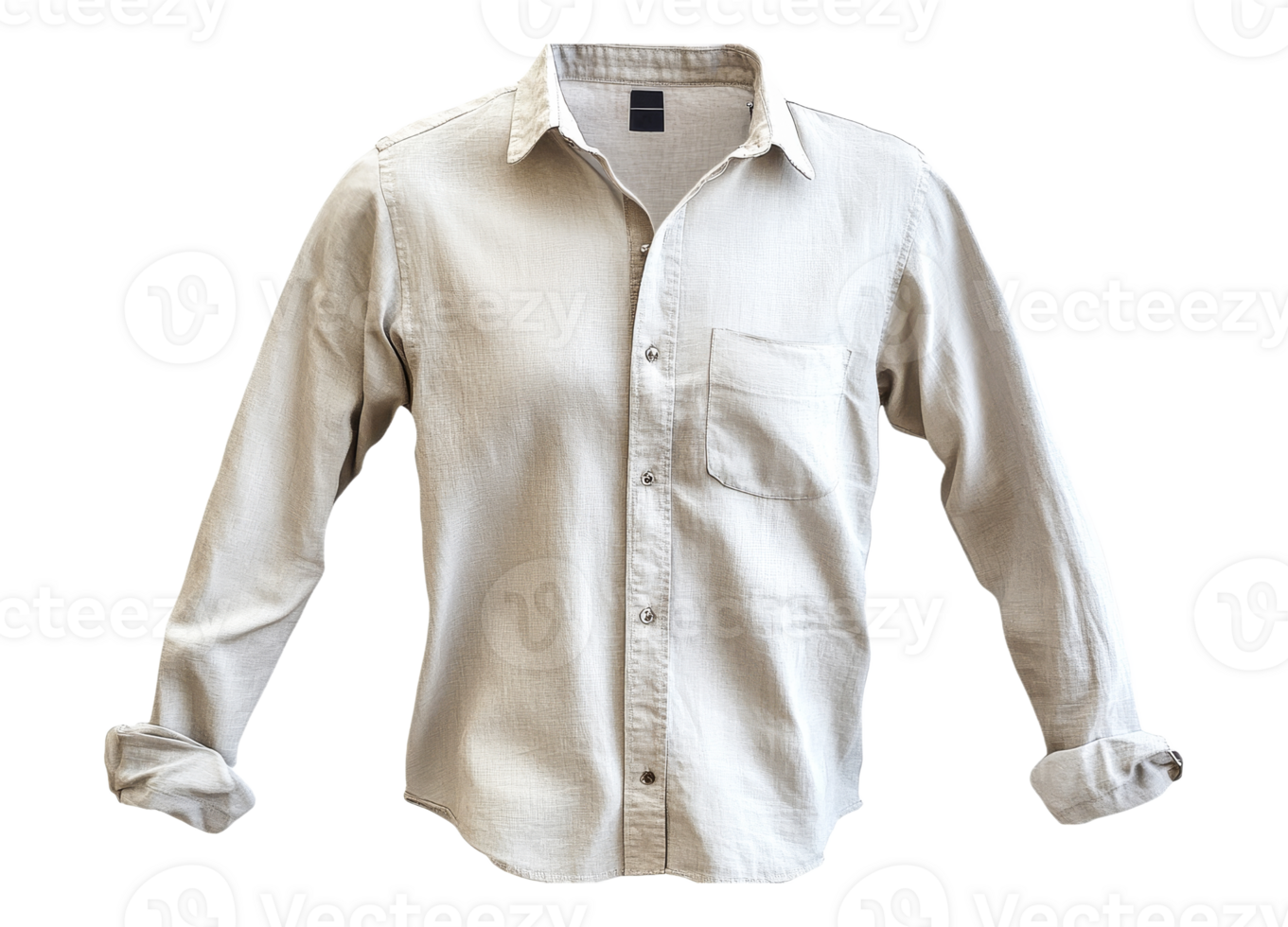 Casual long sleeve shirt with light fabric for men png