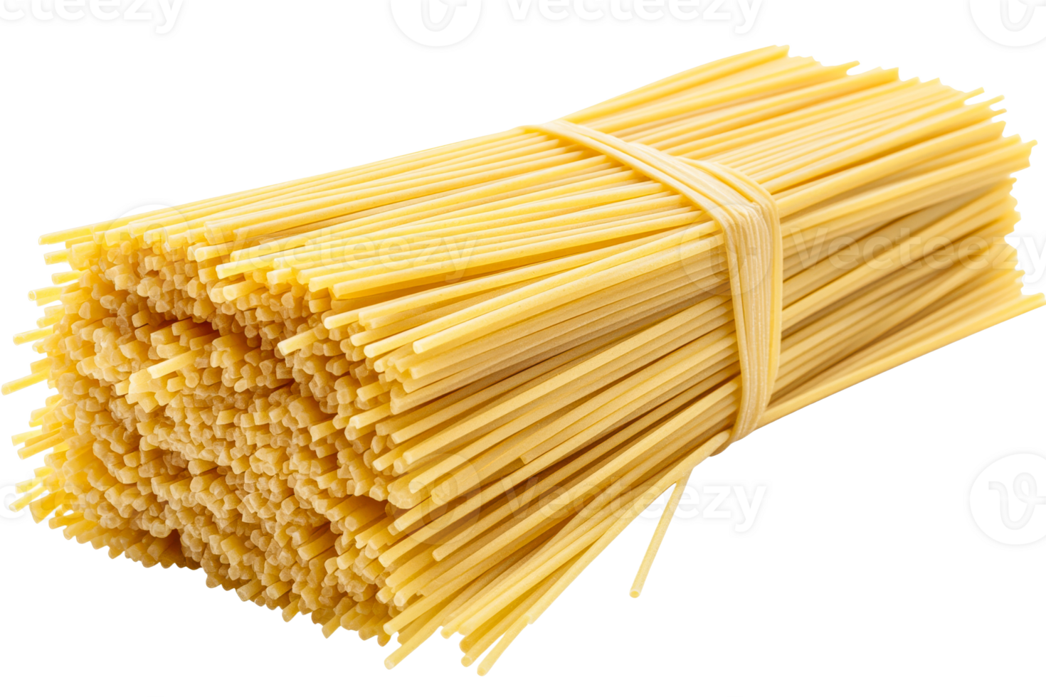 Dried spaghetti bundle on transparent background png